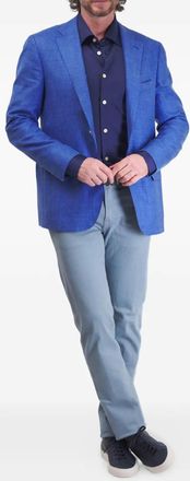 Kiton Blazer con bottone singolo - Blu