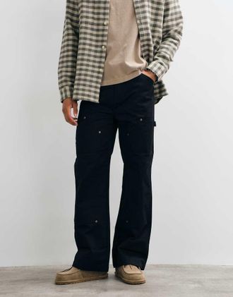 Dickies Chap pantaloni da lavoro neri-Nero