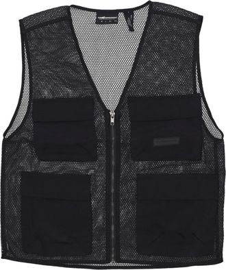 The Hundreds Honeycomb Vest - Heren - Bodywarmers - Zwart - XL - Polyester - Jassen