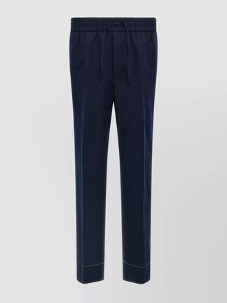 Brioni elastic waistband trousers with side and back pockets