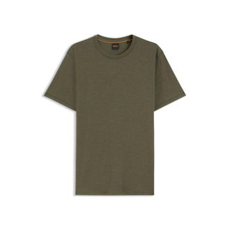 BOSS Cotton-jersey T-shirt with logo detail