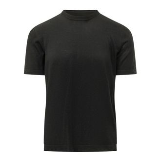Ermenegildo Zegna T-shirt Girocollo Manica Corta - - Knitwear - Uomo - Nero - 2XL