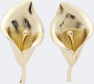 Carolina Herrera Floral clip-on earrings