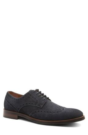 Gordon Rush Concord Wingtip Derby in Navy Suede at Nordstrom, Size 10.5