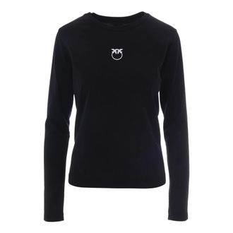 Pinko Pinko, Dames, Tops, Zwart, Maat: S Katoen