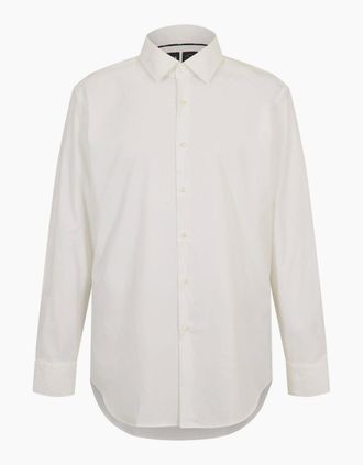 HUGO BOSS Mens Mens P Hank Kent C1 222 10241343 02 Oxford Shirt - White - Size: 44 54