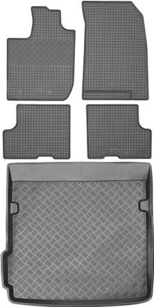 OEM Dacia Duster Ii Suv De 2017 - Juego De Alfombrillas De Goma Para Coche + Alfombrilla Para Maletero