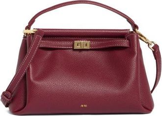 JW PEI Carmen Faux Leather Top Handle Bag in Burgundy at Nordstrom