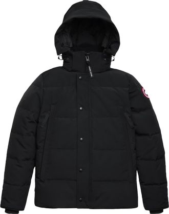 Canada Goose Wyndham Parka- Cr Black Label Quilted Hooded Parka