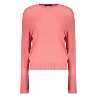 Moorer Trui met lange mouwen - Dames - Ronde hals truien - Rood - XS - Katoen - Truien & Vesten