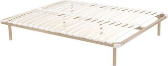 Vente-Unique Rete a doghe 180 x 200 cm 2 x 19 doghe Con piedi Beige - KALISTA di YSMÉE