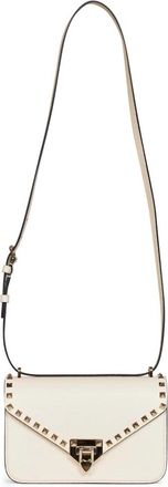 Valentino Garavani Rockstud Small Shoulder Bag - Dames - Schoudertassen - Beige - ONE Size - Leer - Tassen
