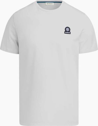 Sandbanks Mens Sandbanks Mercerised Badge T-Shirt S1-26 White - Size: 42