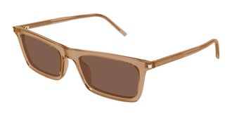 Saint Laurent SL 890 BETTY THIN 005 Mens Sunglasses Brown Size 54 - Free RX Lenses - Free RX Lenses