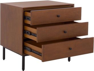 Safavieh Couture Trever Wood 3-Drawer Nightstand
