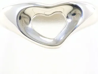 Tiffany & Co. Open Heart Silver Band Ring (Pre-Owned)