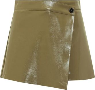 Msgm Shorts asimmetrici - Verde