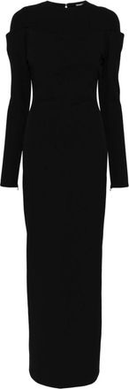 Jacquemus Sabre cold-shoulder dress - women - Polyamide/Viscose/Elastane - 34 - Black