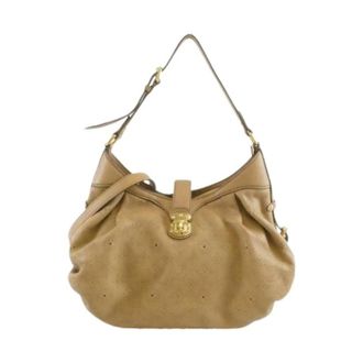 Louis Vuitton Pre-owned Shoulder Bags, female, Beige, Size: ONE SIZE Pre-owned Mahina Calf Shoulder Bag