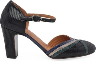 Chie Mihara Mirka Iron - Dames - Pumps - Zwart - 37 1/2 EU - Leer - Schoenen