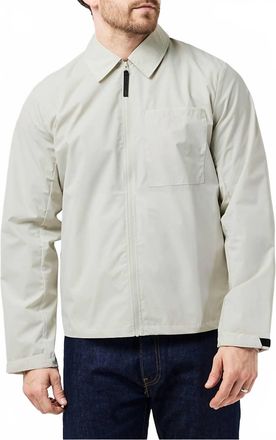 Rains Mito Zip Up Overshirt In Matrix