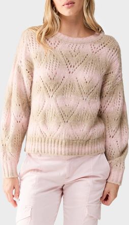 Sanctuary Pointelle Sweater In Pink Moonlight Multi