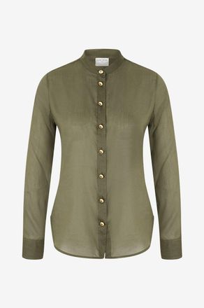 Forte_Forte Lang&auml;rmeliges Hemd aus Baumwolle und Seide