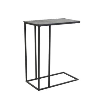 Light & Living Light&living - Mesa Auxiliar Macy Negro Mate - 48x26x60 Cm