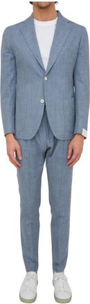 Eleventy Soft Suit Pant Jogger - Heren - Business pakken - Blauw - 2XL - Wol - Kostuums