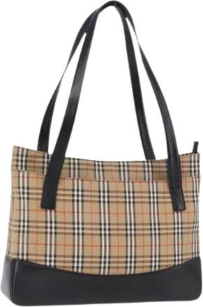 Burberry Pre-owned Vintage Tote Bag - Dames - Vintage Shopper - Beige - ONE Size - Vintage