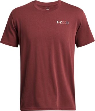 Under Armour Heavyweight Training Graphic T-shirt Dark Red 1382904-688