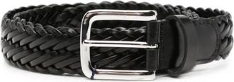 Anderson's Leren Mesh Riem - Heren - Riemen - Zwart - 100 CM - Leer - Accessoires