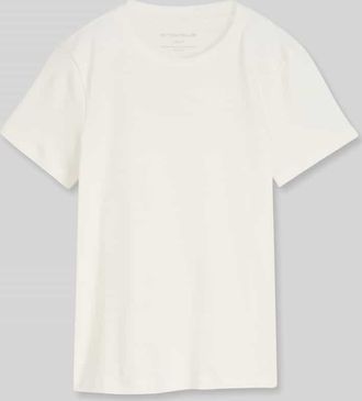 Tom Tailor Regular Fit T-Shirt aus reiner Baumwolle in Offwhite, Gr&ouml;&szlig;e XXL