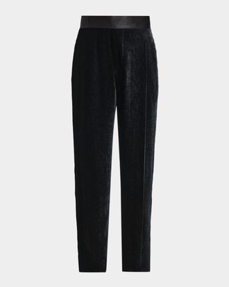 Giorgio Armani Men & apos;s Dot-Effect Tapered Pants