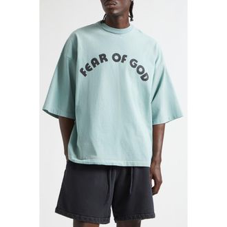 Fear of God 26 Oversize Cotton Graphic T-Shirt in Sky at Nordstrom, Size Xx-Large