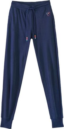 Paul Smith Pantaloni Felpa Cuore Swirl - Dames - Sweatpants - Blauw - L - Katoen - Broeken