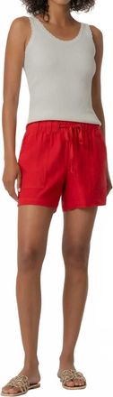 Kut from the Kloth Katana Drawstring Shorts In Tomato