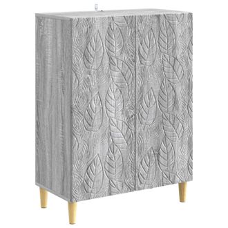vidaXL Aparador Sonoma Gris 66 X 34,5 X 90 Cm Madera De Ingenier&iacute;a Vidaxl