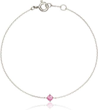 Lily & Roo Silver Small Birthstone Pendant Bracelet