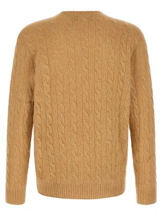 Polo Ralph Lauren Cable-Knit Wool-Cashmere Sweater - Camel