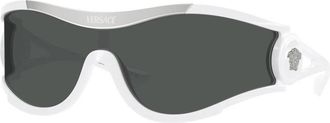 Versace Dark Grey Shield Unisex Sunglasses VE4475 314/87 42