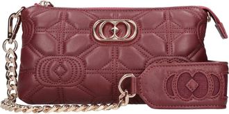 La Carrie Tassen, Dames, Rood, ONE Size, Leer, Leren Tas