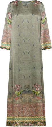 Pierre-Louis Mascia Pierre Louis Mascia Womens A-Line Silhouette Printed Silk Dress