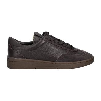 Michael Kors Schoenen, Heren, Bruin, 41 EU, Leer, Wilton Leren Sneaker
