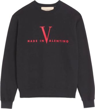 Valentino Garavani crew-neck sweater - men - Cotton - M - Black