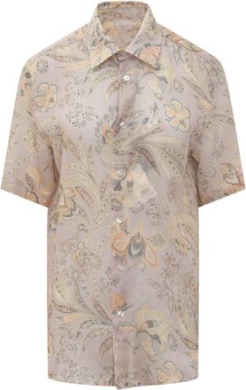 Etro Pink Regular Floral Shirt