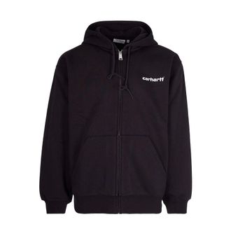 Carhartt Work in Progress Carhartt Wip, Zip-throughs, male, Black, Size: XS Zip-up Sweatshirt