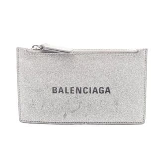 Balenciaga Pre-owned Wallets, female, Gray, Size: ONE SIZE Pre-owned Everyday Leather Card Case