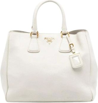 Prada Pre-owned Handbags, female, White, Size: ONE SIZE Pre-owned Satchel