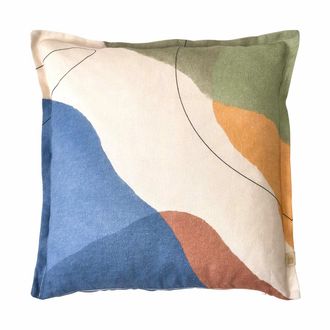 Biancoperla KANVAS Square decorative cushion, Chalkboard, 45x45